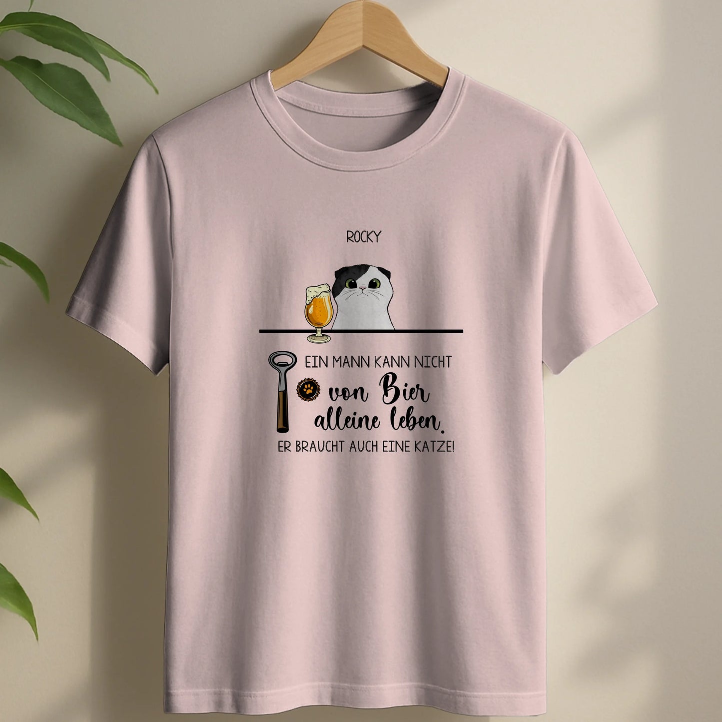 Bier & Miau - Individuelles T-Shirt